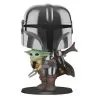 The Mandalorian Avec Baby Yoda - POP Super Sized